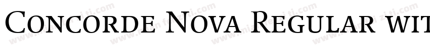 Concorde Nova Regular with Small Caps字体转换